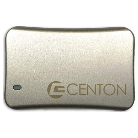 Centon External SSD (Silver Metallic), USB-C 3.2 Gen 2, 500GB