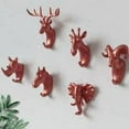 thumbnail image 2 of 3D Animal Head Wall Hanger Resin Coat Hat Hanging Hook Heavy Duty Holder Rack Home Decoration Type 5, 2 of 9
