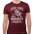thumbnail image 2 of Arena Lights and Hockey Fights Shirt Unisex 2X-Large Maroon, 2 of 5