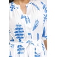 thumbnail image 4 of Vestido bordado de hojas Roman Fashion /Tallas Extras, 6068 (Blanco) blanco 40, 4 of 5