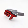 thumbnail image 6 of Chrome Metal GT Logo Car Front Grile Emblem Premium 3D Grand Tourer Auto Grill Badge (Black&Red) 6.4 x 3.8 x 0.6cm ZHEYU, 6 of 9