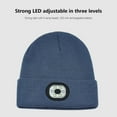 thumbnail image 3 of PONPRNGY Bluetooth Beanie with Light, USB Rechargeable Knit Hat with Headphones Headlampfor Men and Women, Ideal Gift for Christmas Birthday, 3 of 4