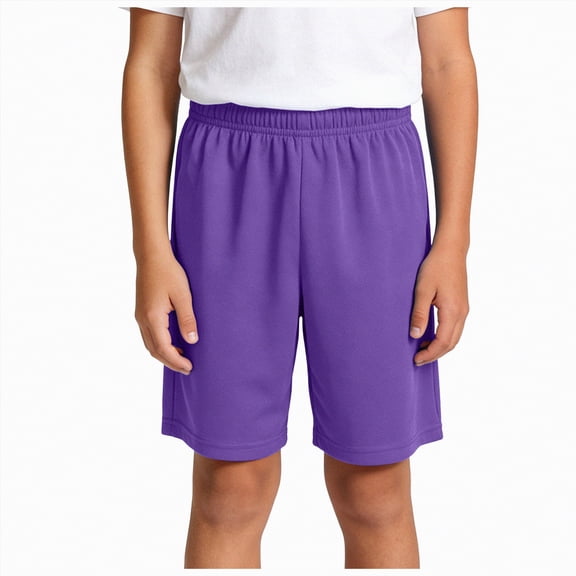 Zanarzt Boys Cotton Shorts Toddler Shorts Boys Cotton Short Pants with Pocket and High Waist Athletic Jogger Shorts for Kids 12-13 Years,Purple