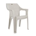 thumbnail image 3 of Set De 2 Sillas Exteriores De Plástico Con Diseño Rattan (Blanco Cantera), 3 of 4