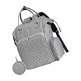 thumbnail image 2 of VONKY Knitting Bag Backpack Knitting Crochet Supply Storage Organizer gray, 2 of 9