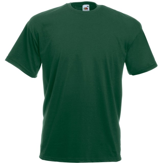 Camiseta casual de manga corta para hombre (Verde oscuro)