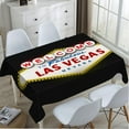 thumbnail image 4 of Welcome to Fabulous Tablecloth Decor Las Vegas Nevada Table Cloth Dining Room Kitchen Table Cover 60" X 84" Oblong/Rectangle, 4 of 6