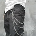 thumbnail image 5 of Heavy Duty Wallet Keychain Pocket Jeans Trouser Chain for Wallet Pants,Jeans Chains Pants Chain for Men Women Punk Chain Pocket Chain Hip Hop Punk Jeans Chain Key Chain Goth Accessories,Silver, 5 of 9