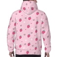 thumbnail image 7 of Daiia Strawberries for Men's Fashion Hoodies & Sweatshirts with Kangaroo Pocket Hooded Sweatshirt Breathable & Moisture Wicking-X-Large, 7 of 7