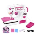Kids Sewing Machine Toy Kit, 22Pcs Beginner Set with Finger Guard and ...
