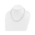 thumbnail image 4 of Sterling Silver Polished Beaded Necklace 18 Inches, 4 of 4