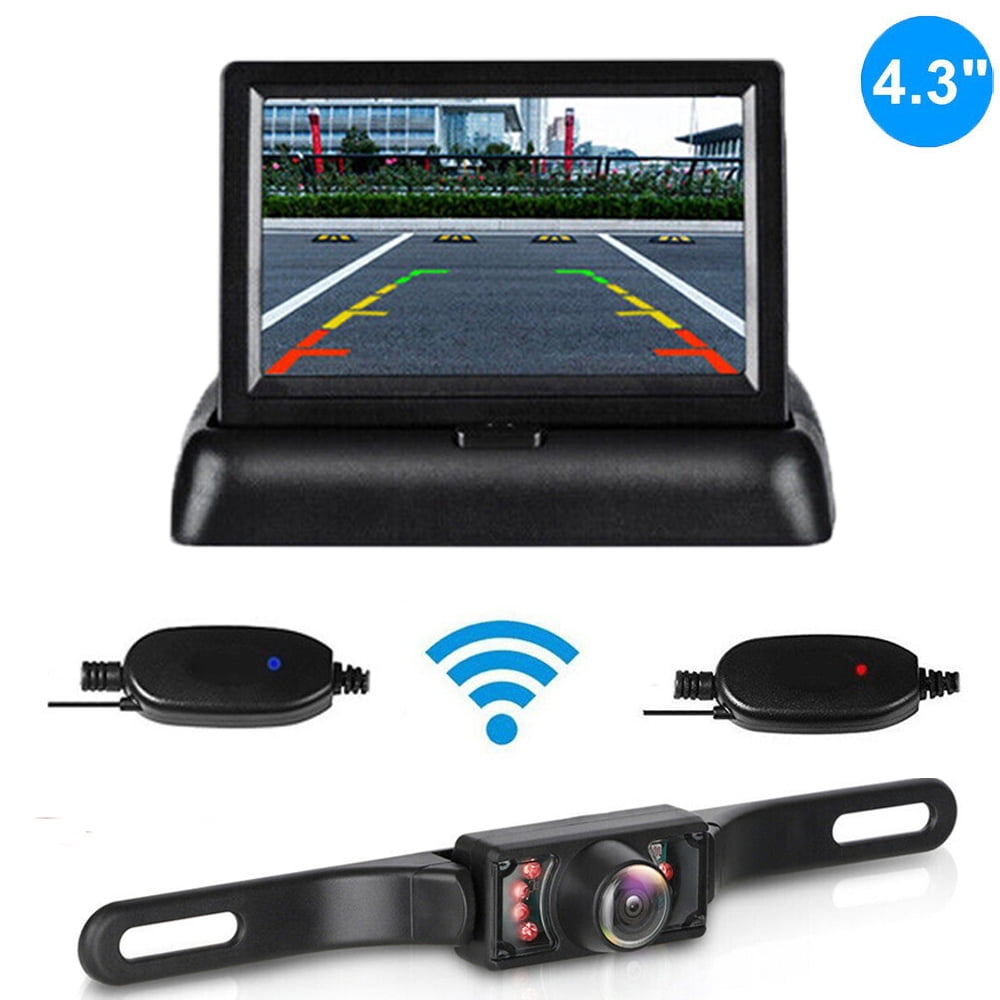 Wireless Car Portable Backup Camera Rear View HD Parking System Night ...