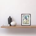thumbnail image 2 of A Single Iris Flower Watercolour Illustration Artwork Framed Wall Art Print 9X7 Inch, 2 of 5