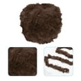 thumbnail image 3 of Uxcell 70yds Faux Fur Yarn,Fuzzy Yarn Crochet Fluffy Yarn Soft Chunky Polyester Plush Fur Eyelash,Coffee Brown, 3 of 7