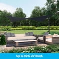 thumbnail image 2 of Coolaroo Ready to Hang Outdoor Sun Shade Sail Triangle 90% UV Block Protection for Backyard, Garden, Patio, Playground, 11'10" Square, Montecito, 2 of 7
