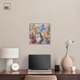 thumbnail image 3 of Ethereal Flower Canvas Floral Abstract Art by Art Remedy, Silver Frame, 16" x 16", 3 of 7