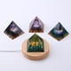 thumbnail image 3 of Pirámide de orgonita, amatista, peridoto, energía de cristal curativo, artesanías de orgón E Ehuebsd Libre de BPA, 3 of 8