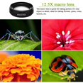 thumbnail image 4 of Lente de teléfono móvil con 2 funciones, lente gran angular de 0,45X y lente de cámara Macro HD de 12,5X, Universal para teléfono iPhone y Android ER, 4 of 5