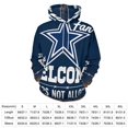 thumbnail image 2 of Football Cowboys Men's Women Vintage 3D Hooded Sweatshirt - All-Season Loose Fit Streetwear, 2 of 6