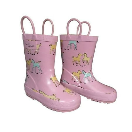 Foxfire FOX-600-40-2 Childrens Pink Pony Rain Boot - Size 2