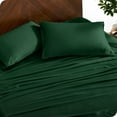 thumbnail image 4 of Bare Home Bamboo Sheet Set - Made from Rayon Fibers - Deep Pockets - 3 Piece - Twin XL, Forest Green, 4 of 7