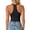 Black, variant on Women’s Slim Fit Tank Top Sleeveless Camisole Solid Basic Vest Casual Layering Tight Knit Undershirt, L, White