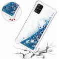 thumbnail image 5 of Compatible with Samsung Galaxy A51 5G Case Glitter Luxury Cute Love Liquid Quicksand Clear TPU Girls Women Stylish Bumper Shockproof Protective Case for Samsung Galaxy A51 5G Blue YB, 5 of 6