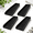 Black, variant on 4-pack Rain Gutter Downspout Splash Block (black)