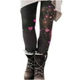 thumbnail image 5 of ZhuoLiL Womens Leggings Clearance Clothes $5.00 Women's Fashion Valentine's Day Printed Leggings With Yoga Sport Elastic Pants, 5 of 7