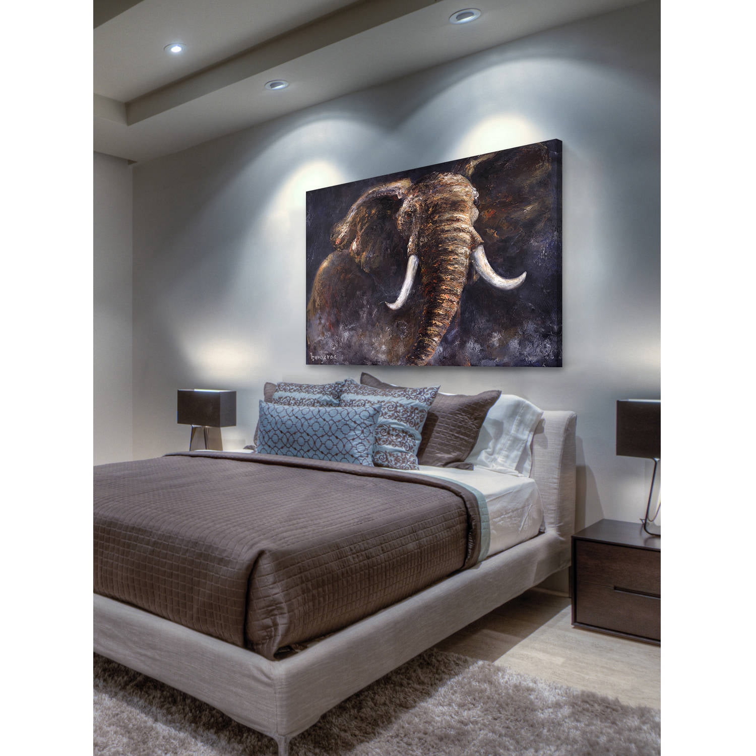 Marmont Hill "The Rising One" by Bergerac Painting Print on Wrapped Canvas