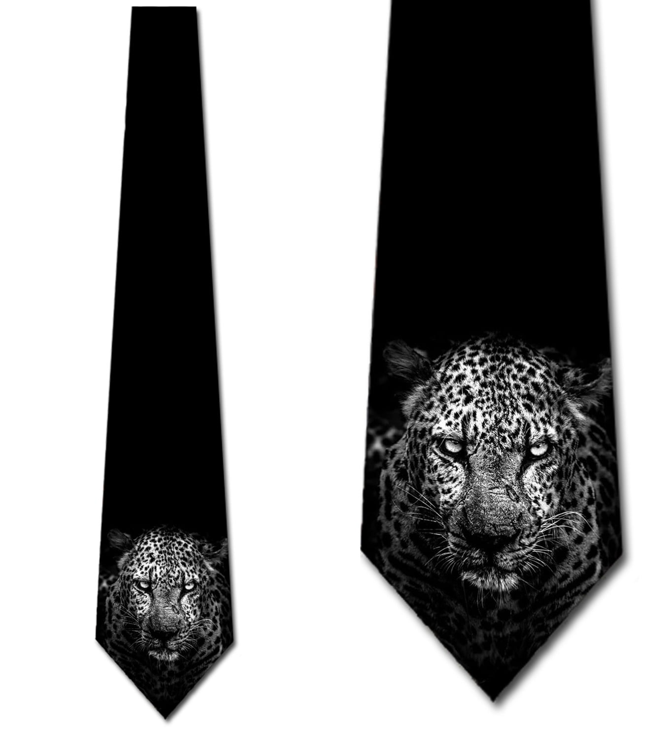 Leopard Ties Mens Big Cat Animal Neckties by Three Rooker