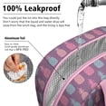 thumbnail image 5 of Lunch Bag Lunch Box for Women Reusable Insulated Lunch Bags,Water-Resistant Pineapple Neon Light Purple Background Cooler Lunch Tote Bag, Large Capacity for Work Travel Picnic, 5 of 6