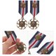 thumbnail image 2 of 2pcs Metal Ribbon Brooch Pins Broches de estilo azul marino Premio para niños Juguetes de fiesta, 2 of 5
