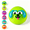 #Cyan, variant on DIY Smushers Face Squishy Toy, Mix & Match Expressions Slow Rise Sensory Fidget, Cute Stress Relief Squeeze for Desk Anxiety Relief