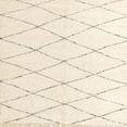 thumbnail image 1 of Ahgly Company Machine Washable Indoor Square Abstract Blanched Almond Beige Area Rugs, 7' Square, 1 of 7