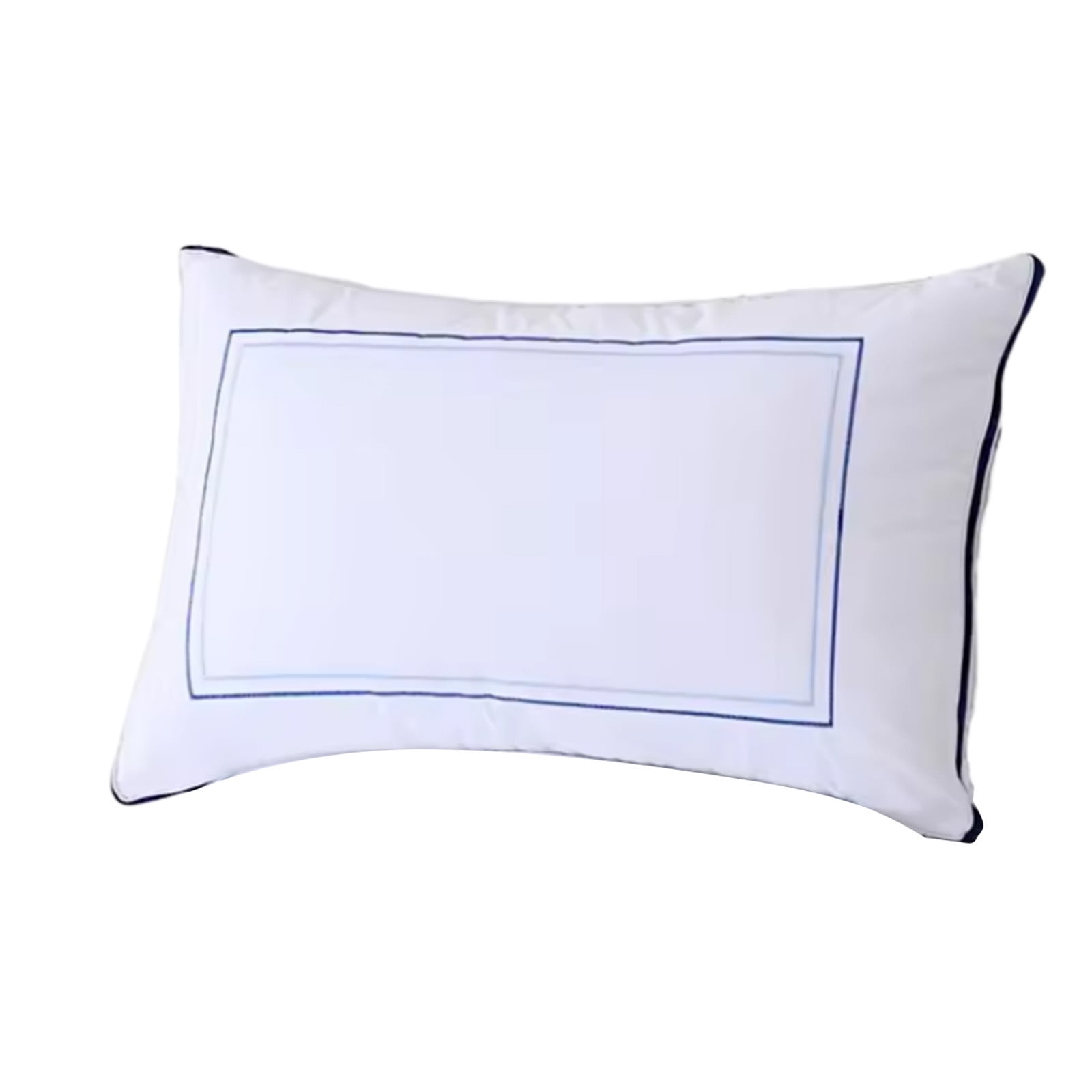 100% Cotton Hotel Pillows, U.S. Made Hypoallergenic Pillows with Down Alternative Fiber Fill for Side & Back Sleepers, Set of 1, Three Comfort Levels, (Soft, Medium, Firm) Soft