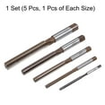 thumbnail image 4 of Uxcell 5pcs Hand Reamers Set 4mm-12mm H7 Metric Alloy Steel Reamer Bit Straight Flutes Reaming Tool, 4 of 5