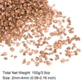 thumbnail image 2 of Triturado Vidrio Chips 100g/3.5oz 2mm-4mm Irregular Metálico Brillante Vidrio para Artesanía Bricolaje Jarrón Relleno Epoxi Resina Decoración, Marrón, 2 of 5