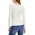thumbnail image 2 of INC International Concepts WHITE Women's O-Ring Cutout Ribbed Sweater, US Medium, 2 of 2
