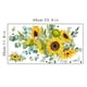 thumbnail image 5 of Wosthever Flores de de pared, cartel de paredes extraíbles simples brillantes, adornos de girasoles elegantes, decoración de PVC, economía Decoración del hogar, 5 of 6
