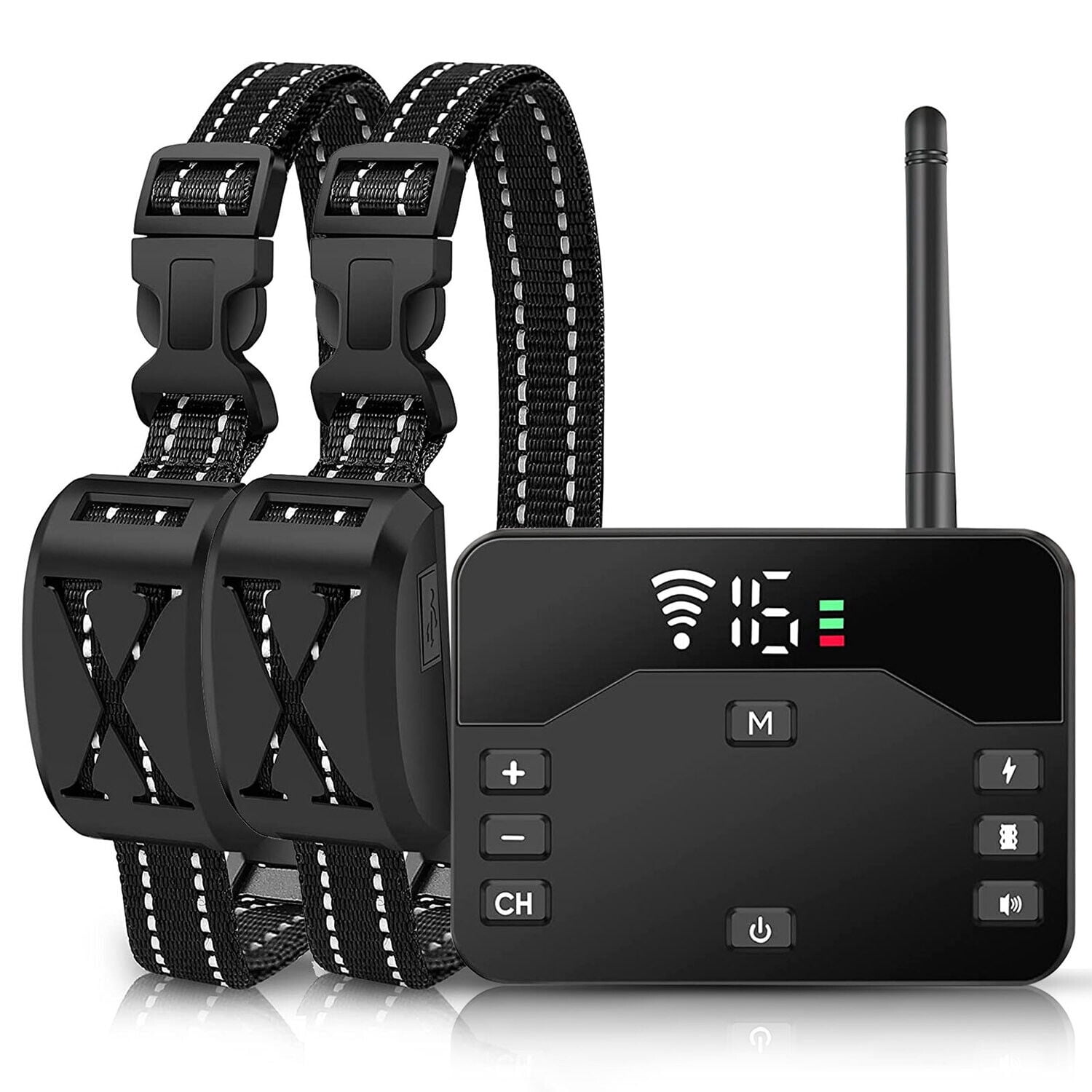 Audessy Wireless Dog Fence For 2 Dogs,Electric Fence for Dogs 2 in 1 Wireless Dog Fence Collar Pet Containment System