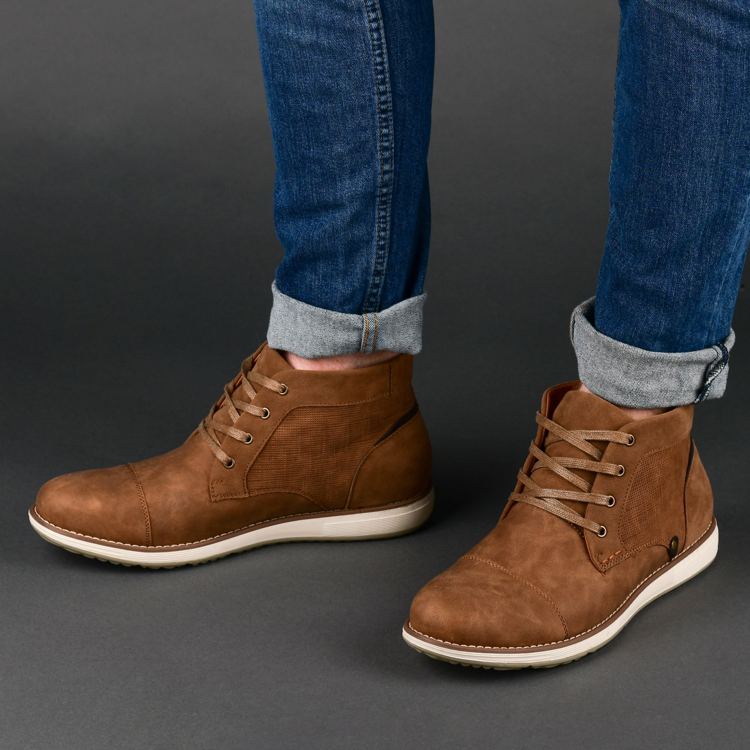 Vance Co. Mens Austin Tru Comfort Foam Lace-up Cap Toe Chukka Boot