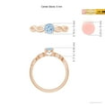 thumbnail image 4 of Angara Natural 0.4 Ct. Aquamarine Solitaire Ring in 14K Rose Gold for Women (Ring Size: 3.5), 4 of 9