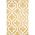 thumbnail image 3 of Safavieh Dip Dye Jolyon Geometric Wool Area Rug, Gold/Ivory, 2' x 3', 3 of 12