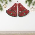 thumbnail image 2 of Red Christmas Bells With Balls Tinsel Ornament - Set of 6, 2 of 4