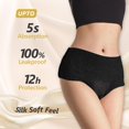 thumbnail image 2 of Ropa interior de época desechable MOLLIS para mujer, XXL, negra, 16 quilates, 2 of 8