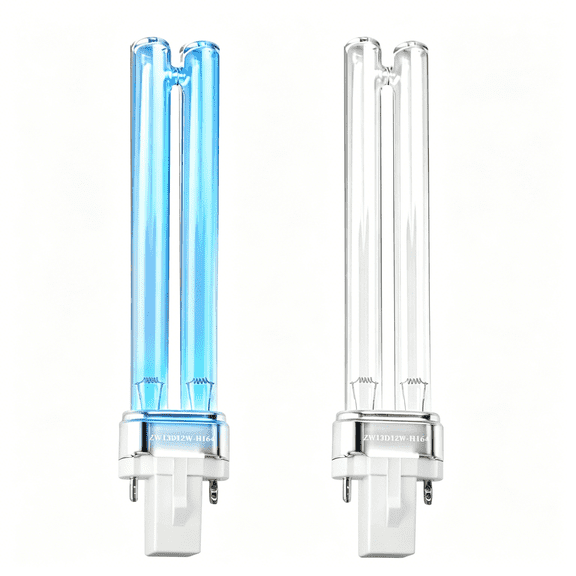 XIBUFE 13W UV G23 Base Replacement Light Bulb,UV Light Bulb for Outdoor Pond Clarifier,2PCS
