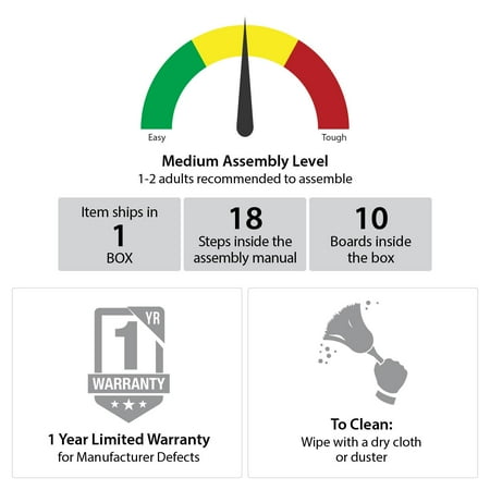 Mainstays Adjustable Side by Side or Stacking TV Stand for TVs up to 70 inches, Black Oak - missing parts