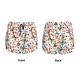 thumbnail image 3 of Balery Floral With Butterflies Pantalones cortos deportivos para mujer con forro y dos bolsillos, elásticos, para entrenamiento, gimnasio, yoga-X-Large, 3 of 7