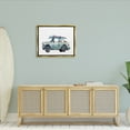 thumbnail image 3 of Stupell Industries Retro Beach Cruiser with Surfboard Minimal Illustration Metallic Gold Framed Floating Canvas Wall Art, 16x20, by Paul McCreery, 3 of 5